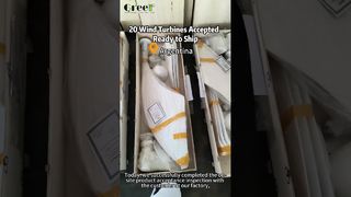 Принято 20 единиц ветряных турбин с горизонтальной осью мощностью 1 кВт – они готовы к отправке в Аргентину!
