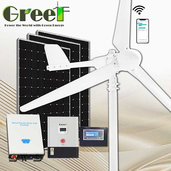 2KW On Grid Energy Полный ветрогенератор с горизонтальной осью, сделанный в Китае