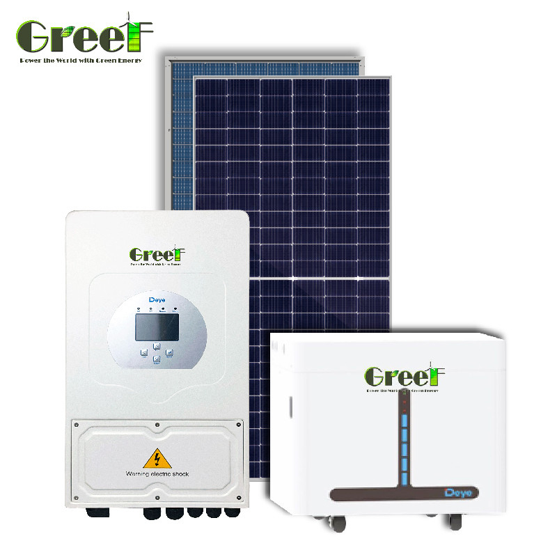 98% Эффективность Гибридная солнечная система 8Kw-10Kw номинальная выходная мощность Установка фотоэлектрической панели