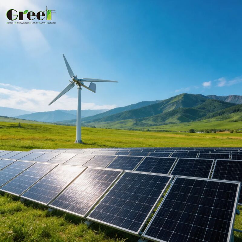 Гибридная ветровая солнечная система с защитой IP66 и аккумулятором Lifepo4 для крупномасштабных энергетических решений